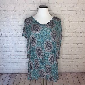 {Daisy Fuentes} Gorgeous Summer Top Sz 3X